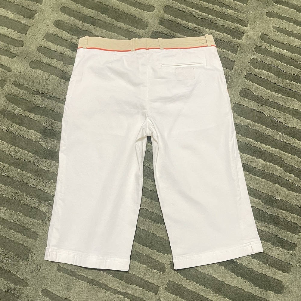Celine Bermuda White Preppy Shorts Size 36/XS Quiet Luxury Old Money Summer - Picture 9 of 16